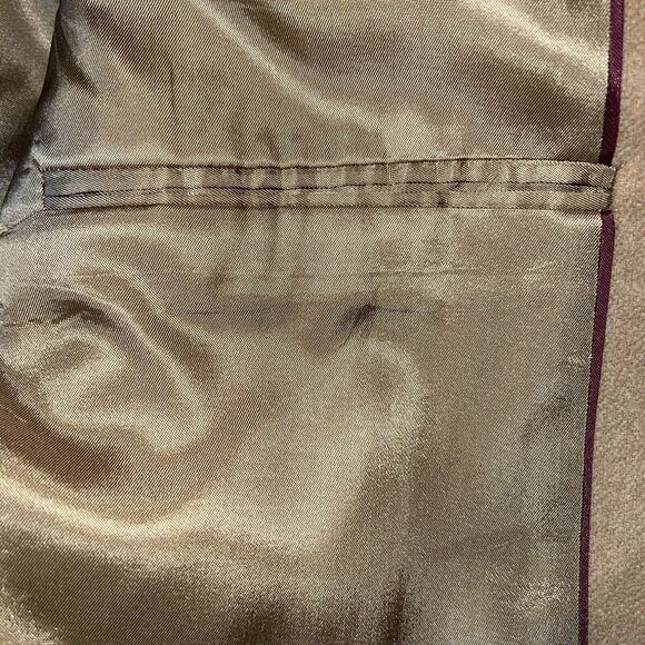 Joseph Richards Vintage 70s Mens 46R 100% Camel Hair USA Made Jacket Silk Lined - Picture 11 of 16